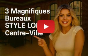 3 espaces bureau de style loft au centre-ville de Montreal