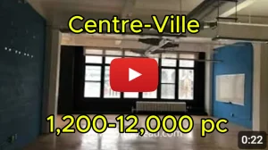 Bureau style loft 2000 pi² – Quartier des spectacles Montréal